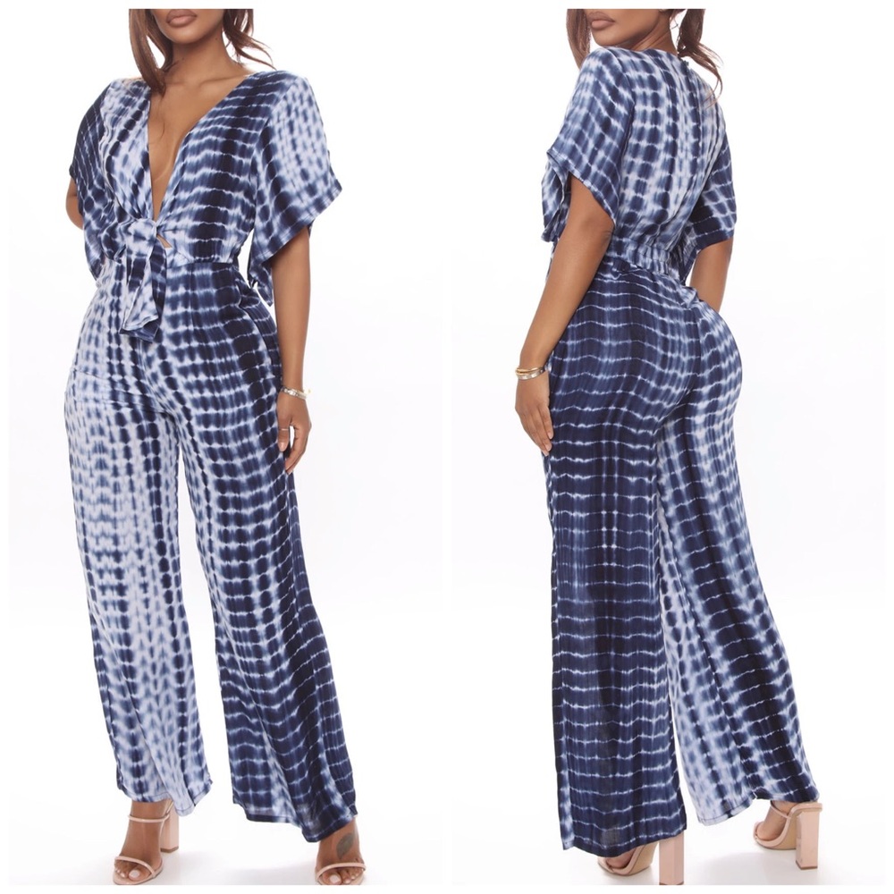 Fashion Nova Tie Dye Jumpsuit